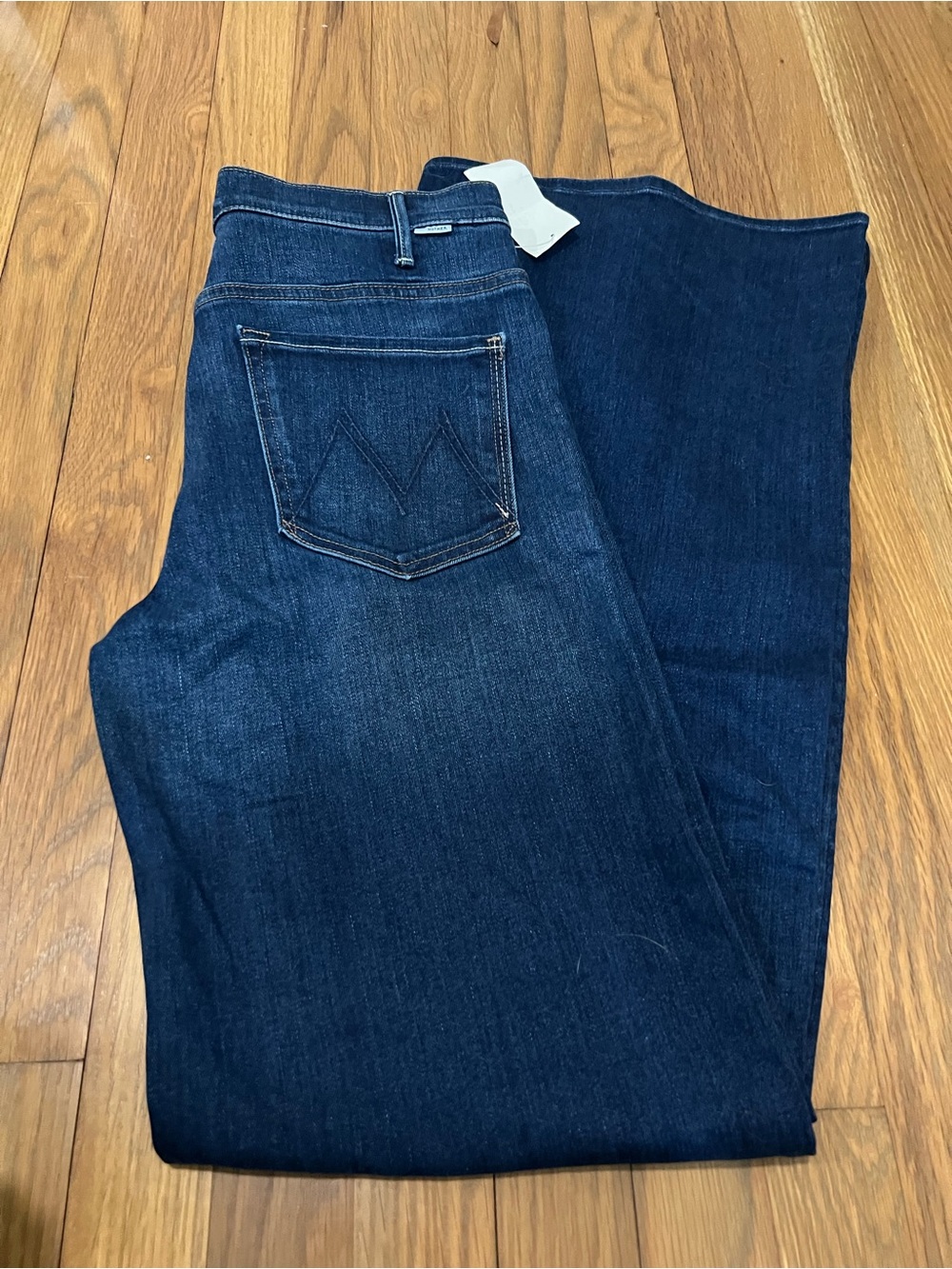 MOTHER the hustler roller heel Wide Leg Jeans